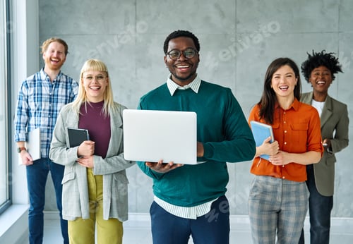 Preview: Business Team Businesswoman Woman Man Success Meeting Office Teamwork Happy Portrait Businessman Tog