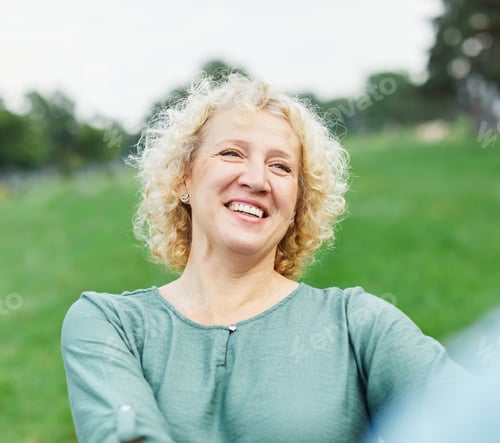 Preview: Woman Mature Couple Happy Together Middle Aged Freedom Carefree Dancing Portrait Active Vitality Man