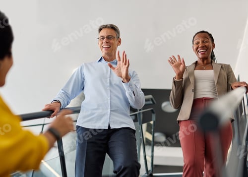 Preview: Business Meeting Businesswoman Woman Businessman Office Conference Seminar Colleague Teamwork Standi