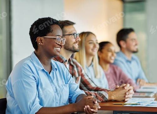 Preview: Business Team Businesswoman Success Meeting Office Teamwork Happy Portrait Businessman Together Educ