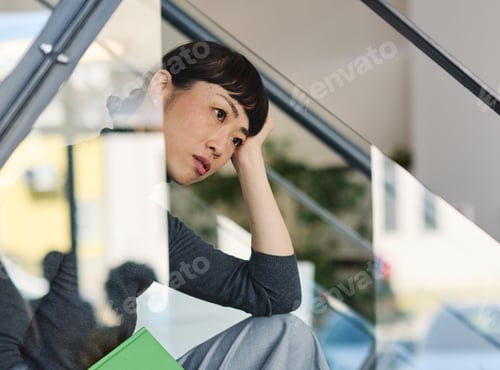 Preview: Business Businesswoman Problem Office Woman Overworked Worried Frustration Female Working Tired Empl