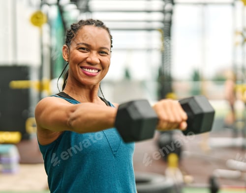 Preview: Gym Sport Fitness Exercise Health Woman Weight Training Dumbbell Weightlifting Bodybuilding Trainer