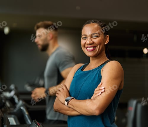 Preview: Gym Sport Fitness Exercise Health Healthy Woman Treadmill Training Running Equipment Fit Machine Act