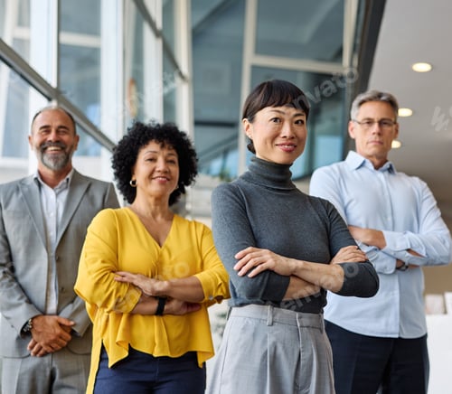 Preview: Business Meeting Office Portrait Teamwork Businesswoman Woman Colleague Group Businessperson Busines