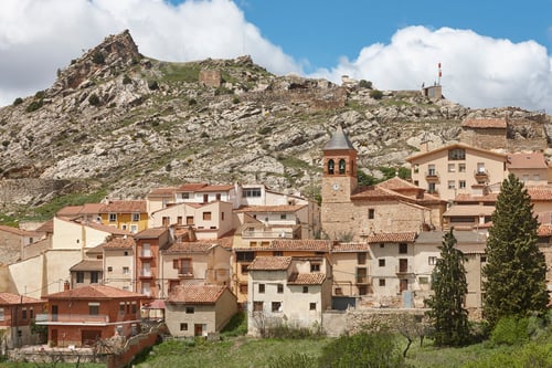 Preview: Picturesque village of Gargallo. Sierra de Arcos. Teruel, Aragon. Spain