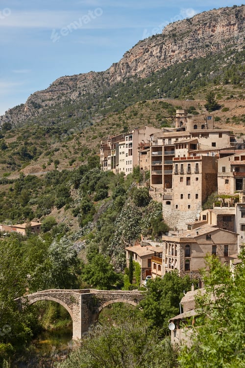 Preview: Traditional priorat village of La Vilella Baixa. Tarragona, Catalonia, Spain