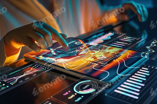 Preview: Futuristic Business Analytics: Touchscreen Data Visualization