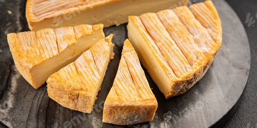 Preview: Soft cheese Tartiflette tasty cow milk, goat or sheep French food snack fresh delicious gourmet food