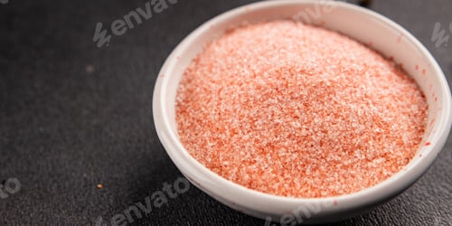 Preview: Pink salt finely ground Himalayan salt and spices tasty snack fresh delicious gourmet food backgroun