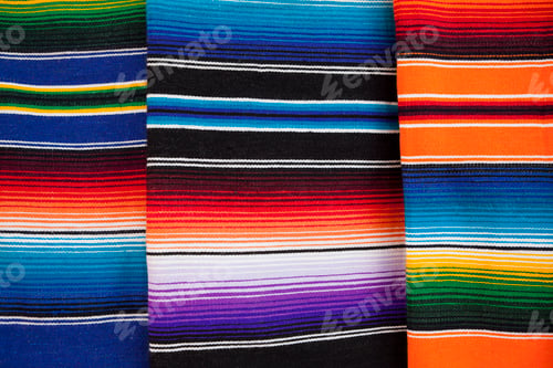 Preview: Colorful Mexican blankets on a market stall, Cancun,Yucatan Peninsula, Quintana Roo,