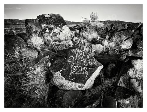 Preview: Three Rivers Petroglyph Site, a petroglyph with a hunting scene