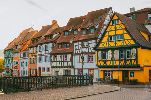 Preview: Colmar Petite Venise at morning light with warm facade tones and still canal