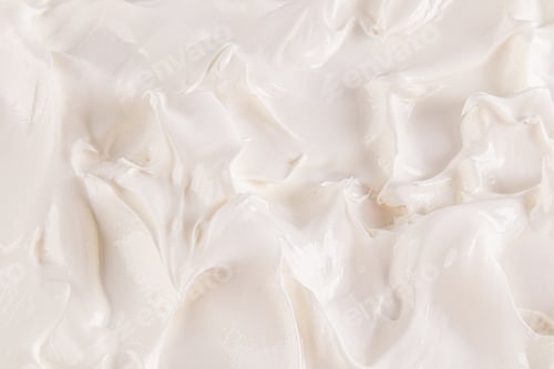 Preview: The perfect texture of white buttercream with a homogeneous dense mass. Beautiful curls of cream. va