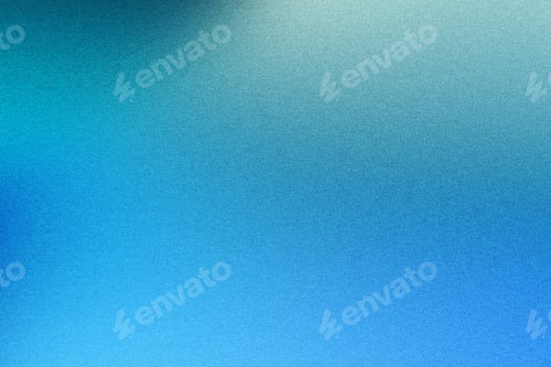 Preview: Abstract blue and cyan gradient background with subtle grainy texture and soft light