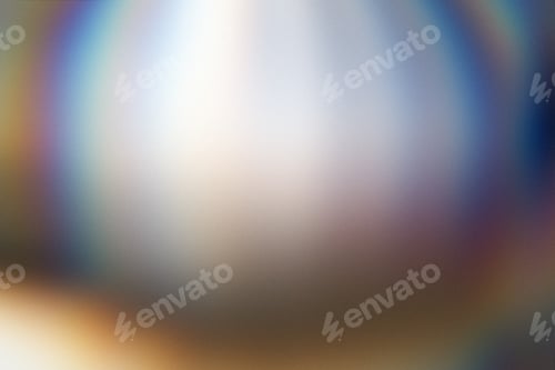 Preview: Abstract light refraction creating soft colorful rainbow spectrum gradient