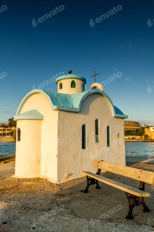 Preview: Sunrise View of the Church of Agios Dionysios of Olympus in Crete