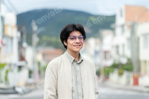 Preview: Portrait of a young man on the street