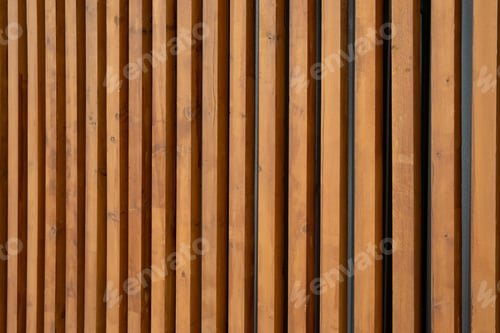 Preview: Vertical wooden slats form a stylish backdrop in a contemporary setting