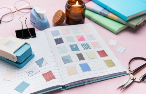 Preview: Creating cute scrapbook embellishments with paper punches and colorful patterns