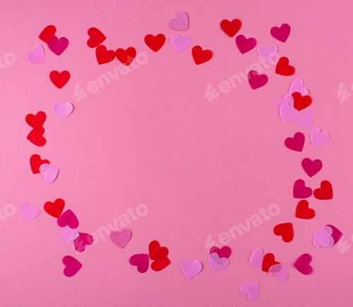 Preview: Valentine's Day background with hearts