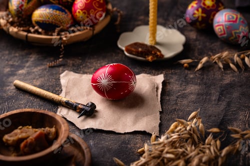 Preview: Traditional Ukrainian painting Easter eggs