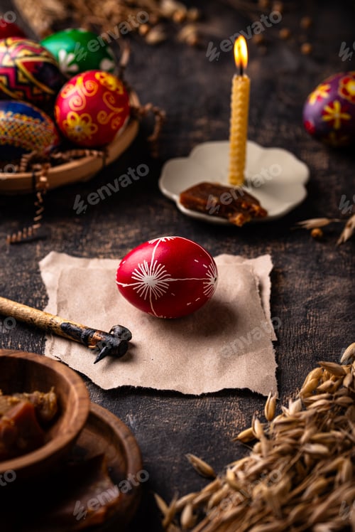 Preview: Traditional Ukrainian painting Easter eggs