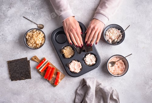 Preview: Trendy sushi muffin or cupcake