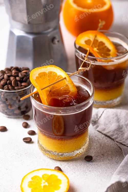 Preview: Coffee with orange juice or bumble