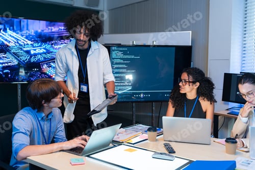 Preview: Programmer team develop artificial intelligence at night