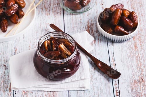 Preview: Sweet caramel made from fresh dates on the table