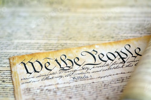 Preview: We the people, the beginning of the preamble to the United States constitution