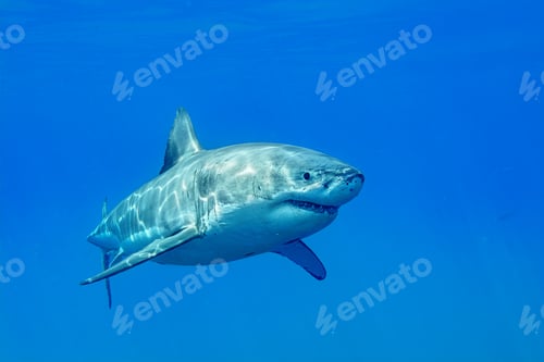 Preview: Great white shark swimming in ocean