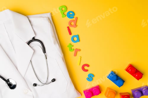 Preview: Pediatrics against a yellow background