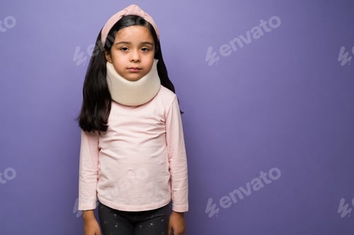 Preview: Studio shot of a kid with a cervical collar