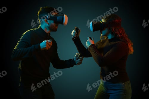 Preview: Couple on a virtual reality simulator
