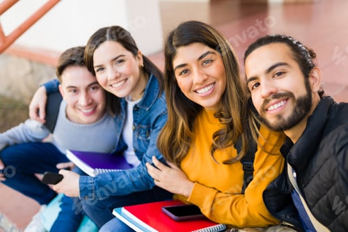 Preview: Portrait of a diverse group of students