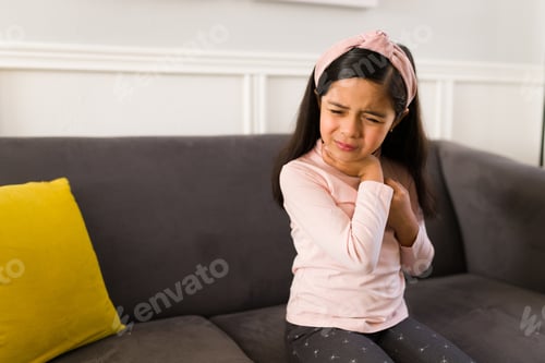 Preview: Cute girl getting very sick