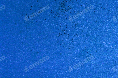 Preview: Horizontal blue glitter confetti abstract background, luxury backdrop with blue stars