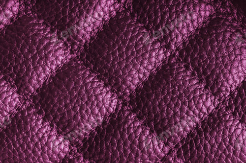 Preview: Macro Of Pink Quilted Leather Texture Background With Stitched Pattern And Shining Metal Effect