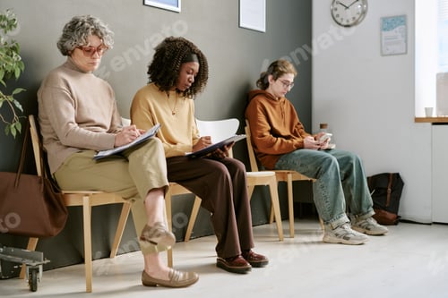 Preview: Diverse Women and Teenager Waiting during Medical Appointment