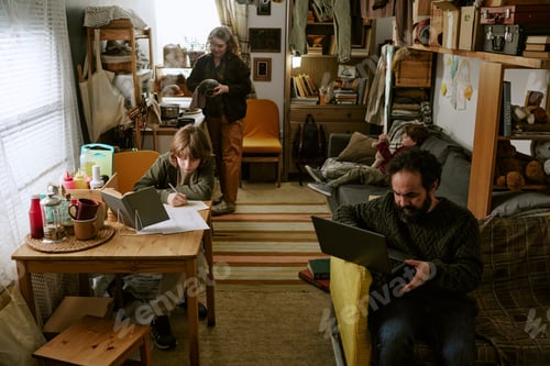 Preview: Family Managing Financial Hardship While Working and Studying at Home