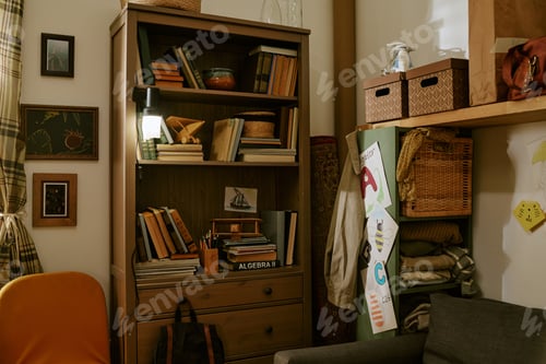 Preview: Home Study Corner Showing Limited Resources for Education Support