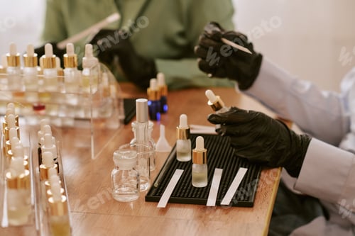Preview: Unrecognizable Women Creating Perfume during Masterclass