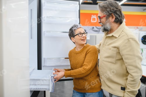 Preview: Elderly couple shopping for a new refrigerator