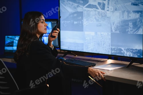 Preview: Security service protecting assets, monitoring surveillance cameras