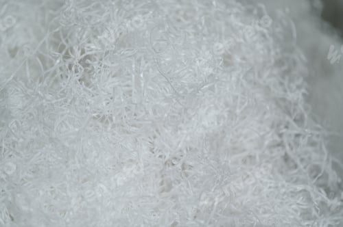 Preview: White polypropylene yarn production for synthetic textile manufacturing