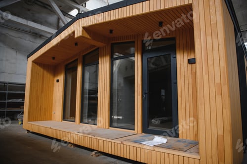 Preview: Workshop for the production of wooden modular houses