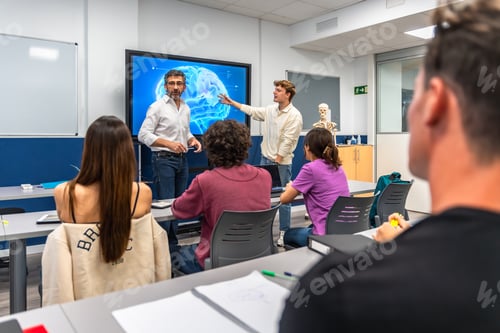 Preview: Professor teaching students about the human brain