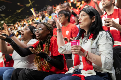 Preview: Frustrated stadium crowd reacting to dramatic game loss after the final whistle