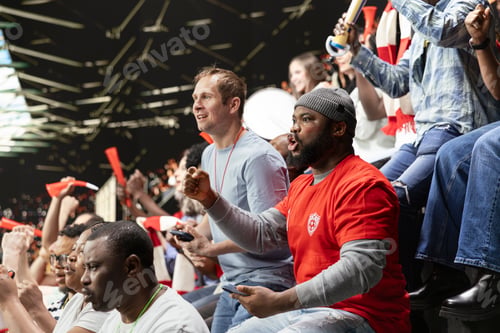 Preview: Diverse soccer fans place bet ticket online for live betting odds on mobile app